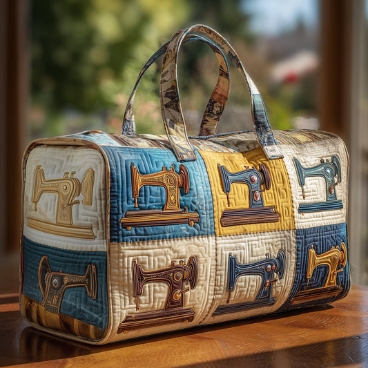 Vintage Sewing Machine Quilted Duffle Bag GFTOHD9810
