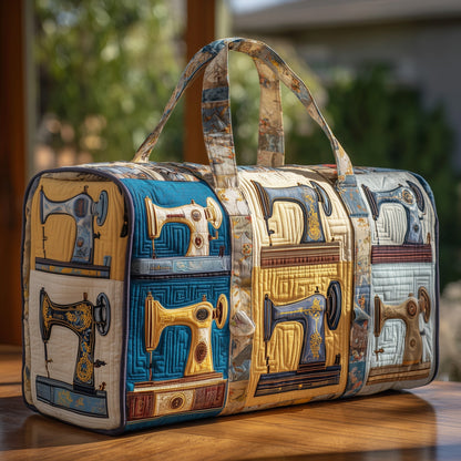 Vintage Sewing Machine Quilted Duffle Bag GFTOHD9811