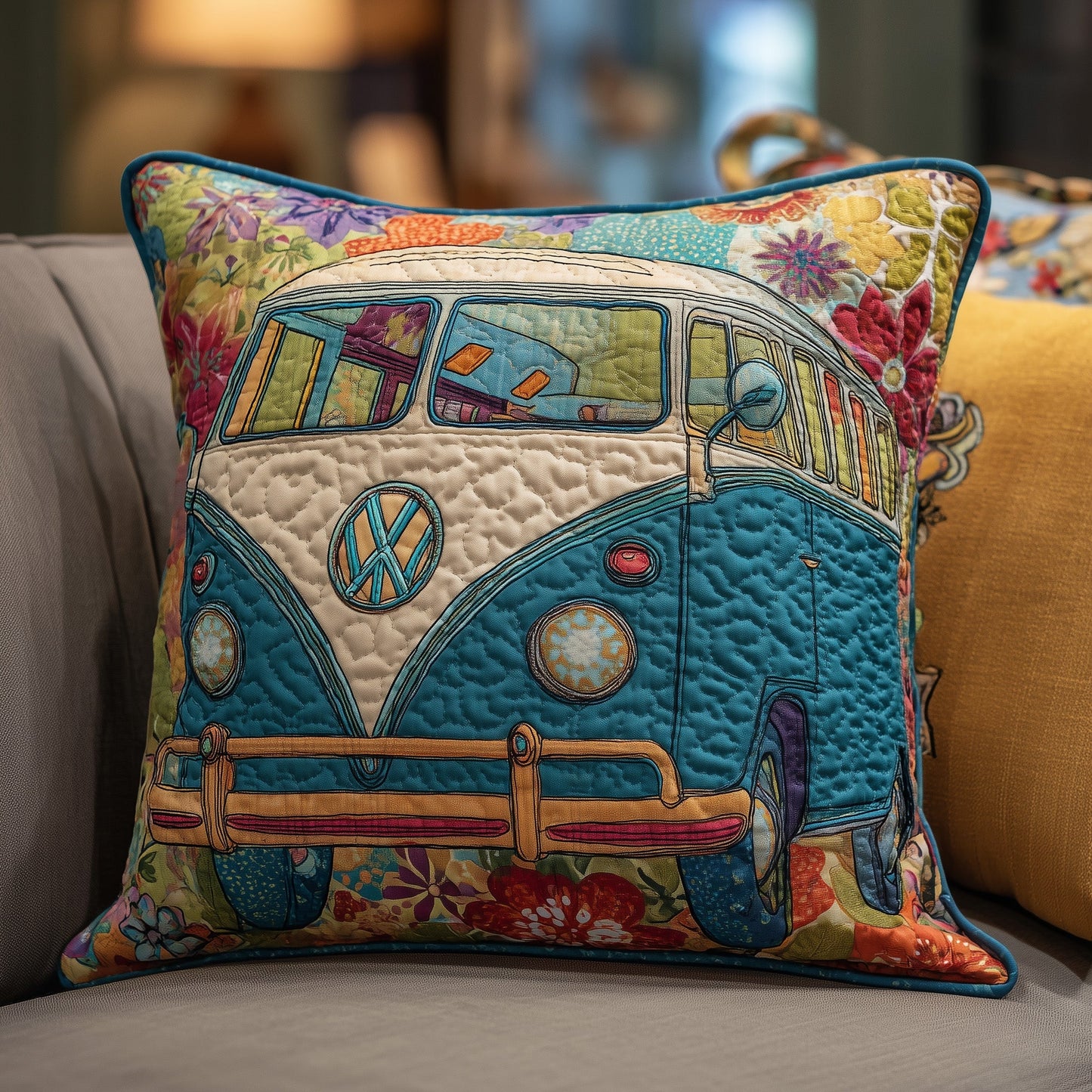 Hippie Van Quilted Pillow Case GFTOHD9843