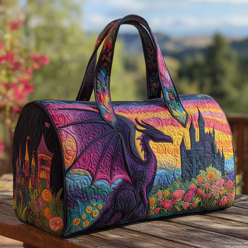 Majestic Dragon Quilted Duffle Bag GFTOHD9851