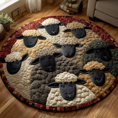 Sheep Heaven Quilted Round Mat GFTOHD9863