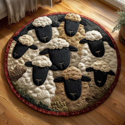 Sheep Heaven Quilted Round Mat GFTOHD9864