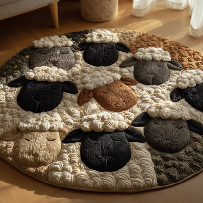 Sheep Heaven Quilted Round Mat GFTOHD9866