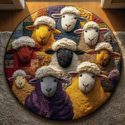 Sheep Heaven Quilted Round Mat GFTOHD9867