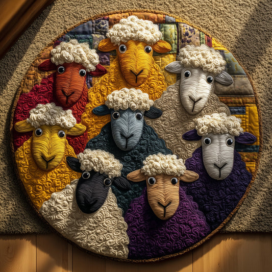 Sheep Heaven Quilted Round Mat GFTOHD9868