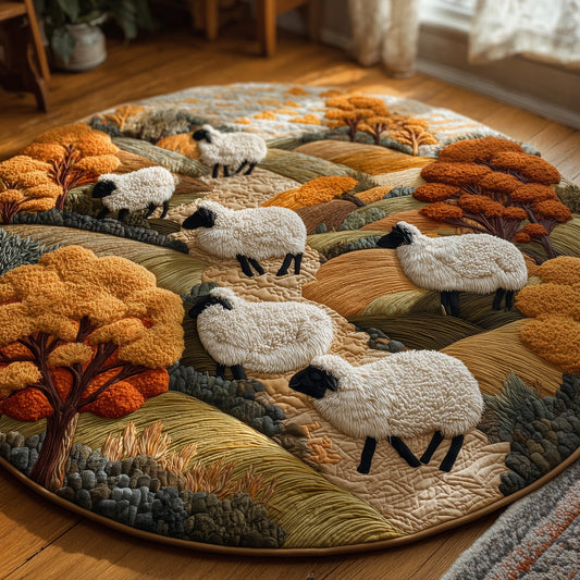 Sheep Heaven Quilted Round Mat GFTOHD9871