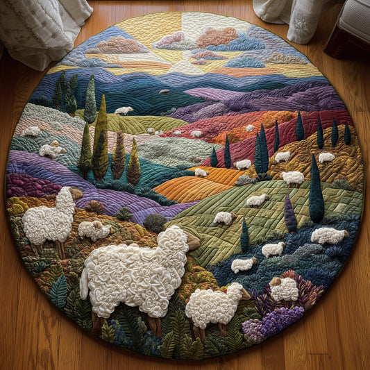 Sheep Heaven Quilted Round Mat GFTOHD9872