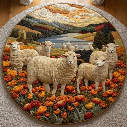 Sheep Heaven Quilted Round Mat GFTOHD9875