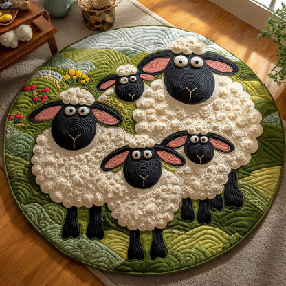 Sheep Heaven Quilted Round Mat GFTOHD9877