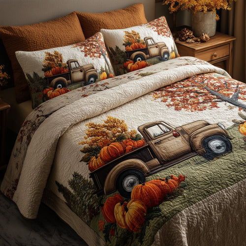 Autumn Truck Duvet Cover Set GFTOHD9976