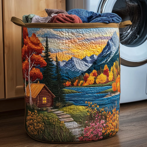 Autumn Wonders Quilted Laundry Basket GFTOHD9988