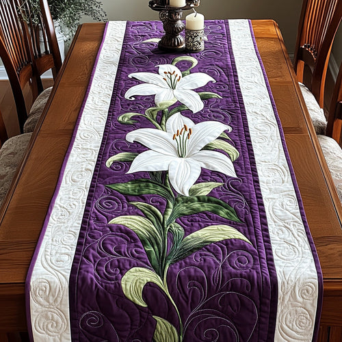 Easter Lilies Quilted Table Runner GFTOHL19