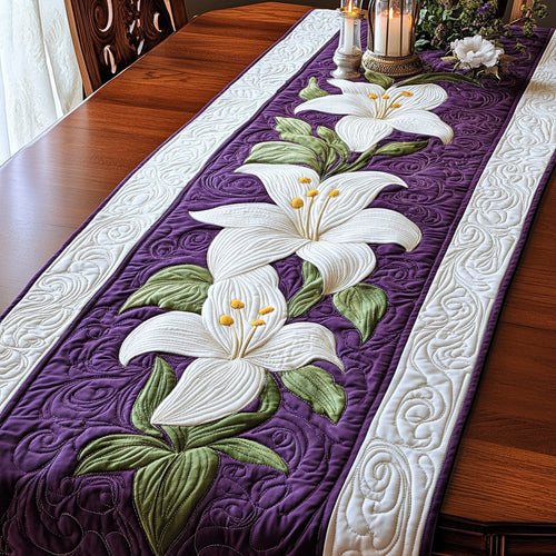 Easter Lilies Quilted Table Runner GFTOHL20