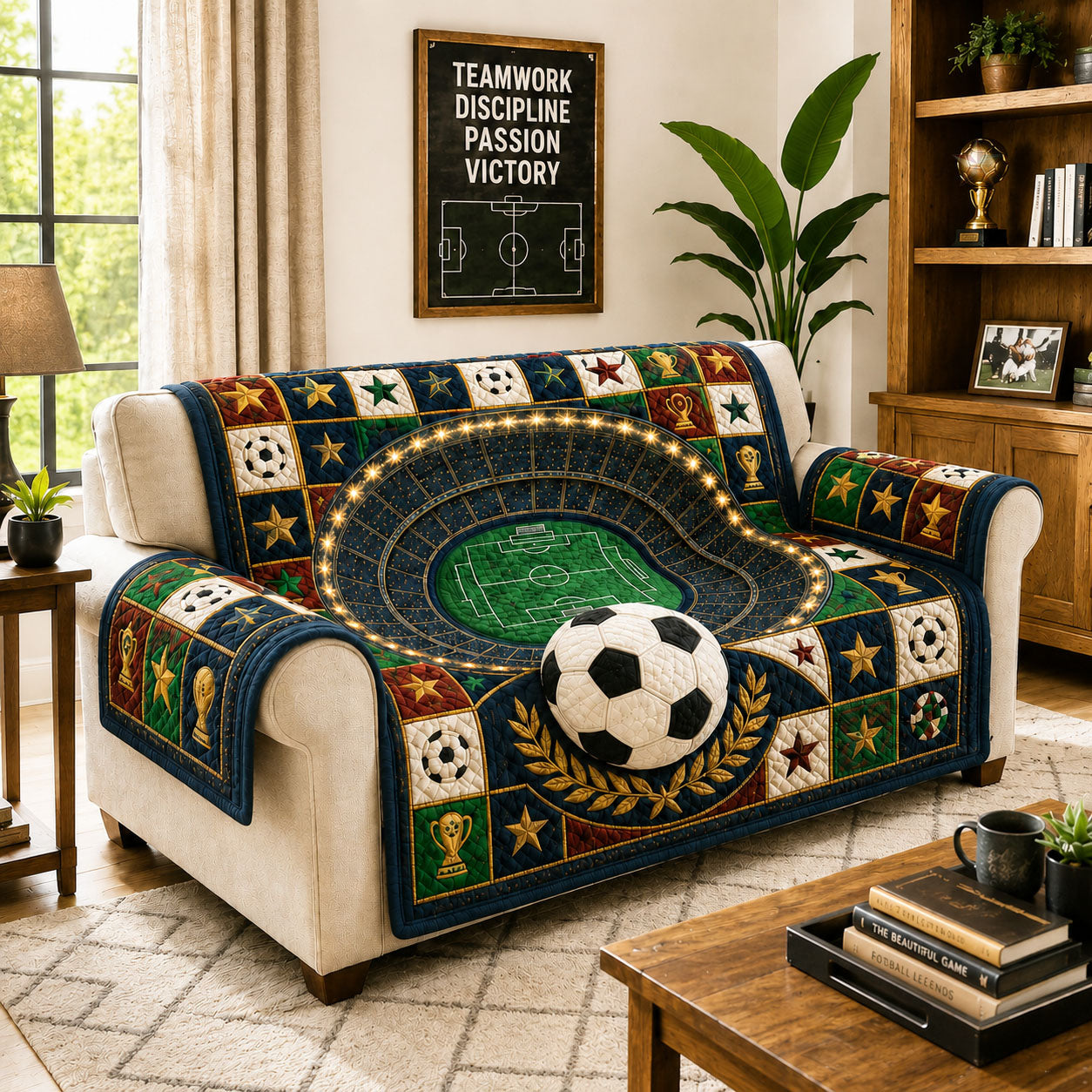 Victory Stadium Portal Quilted Sofa Cover GFTOHNL1027