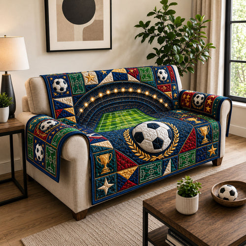 Elite Matchday Soccer Quilted Sofa Cover GFTOHNL1030