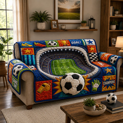 Game On Champions Quilted Sofa Cover GFTOHNL1032