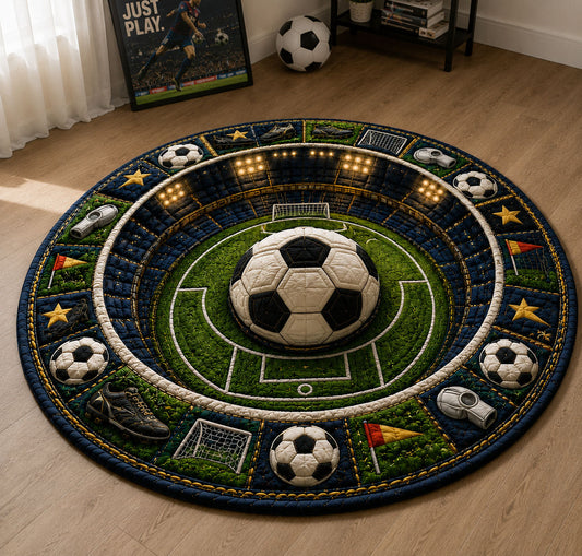 Stadium Glory Soccer Quilted Round Mat GFTOHNL1034