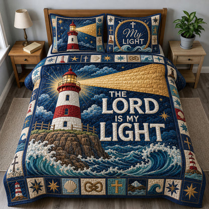 Lords Guiding Light 3-Piece Quilted Bedding Set GFTOHNL1267
