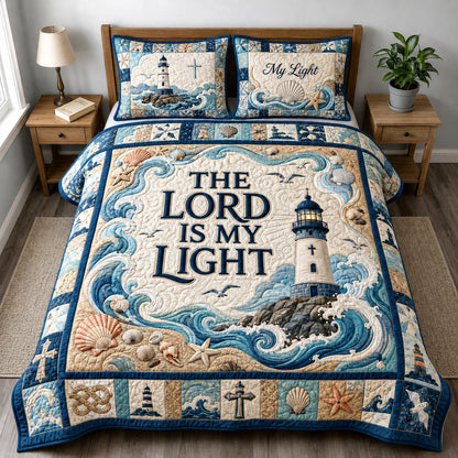 Coastal Lord Light 3-Piece Quilted Bedding Set GFTOHNL1268