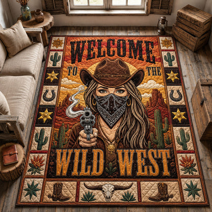 Wild West Cowgirl Area Rug GFTOHNL1549