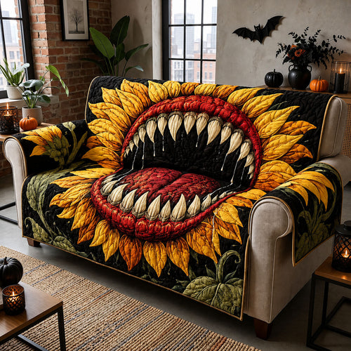 Monster Sunflower Quilted Sofa Cover GFTOHNL1635
