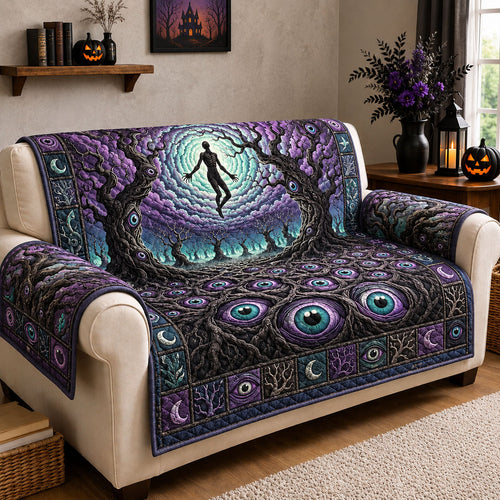Haunted Eye Forest Quilted Sofa Cover GFTOHNL1638