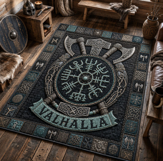 Valhalla Viking Compass Area Rug GFTOHNL1731