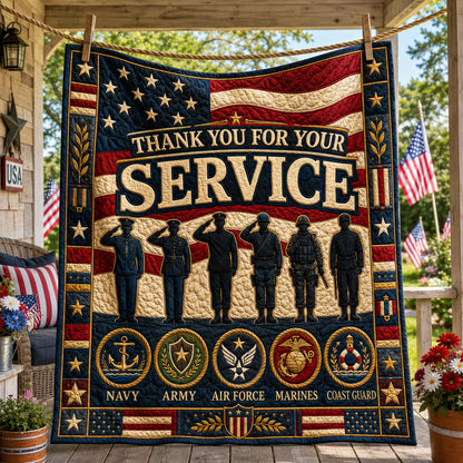 Veterans Day United Quilted Blanket GFTOHNL1789