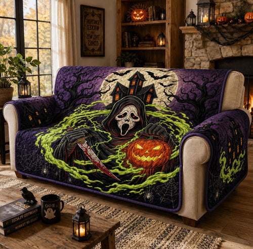 Phantom Harvest Night Quilted Sofa Cover GFTOHNL1923