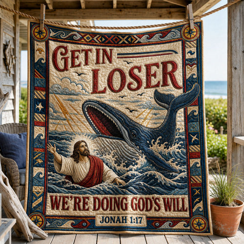 Get In Loser God’s Will Quilted Blanket GFTOHNL1929