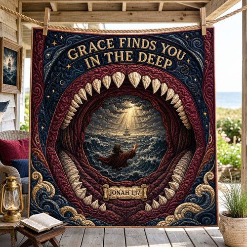 Grace Finds You Deep Quilted Blanket GFTOHNL1932