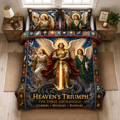 Heaven Triumph 3-Piece Quilted Bedding Set GFTOHNL1966
