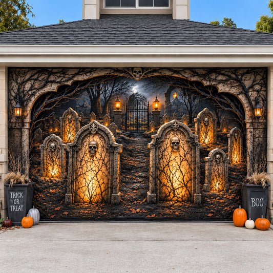 Graveyard Glow Garage Door Banner GFTOHNL2065