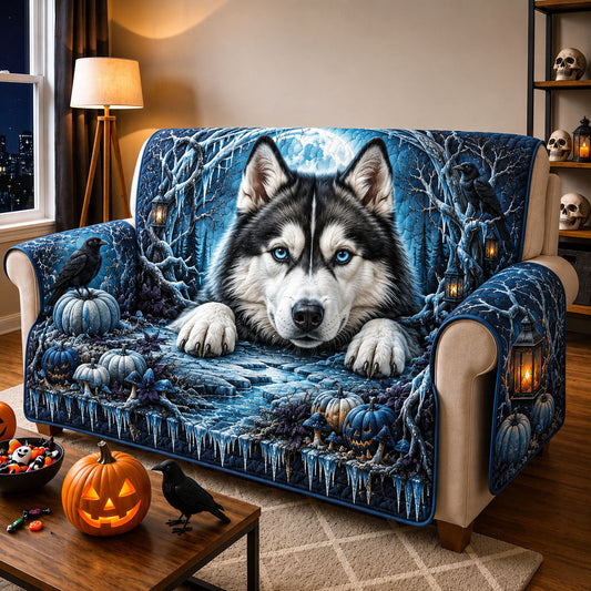 Frost Moon Husky Quilted Sofa Cover GFTOHNL2105