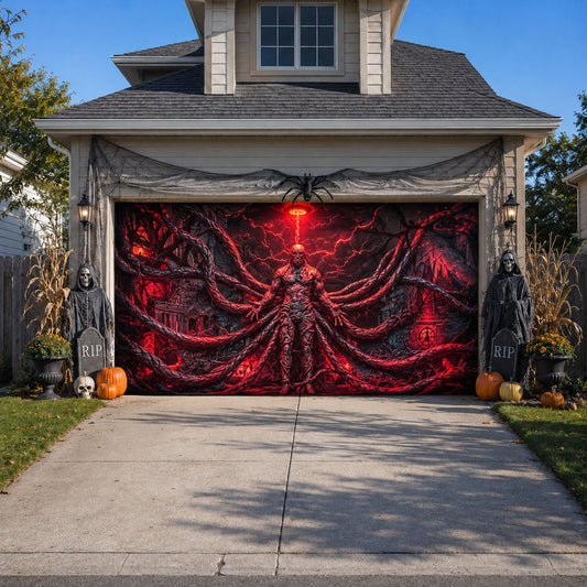 Crimson Nightmare Awakening Garage Door Banner GFTOHNL2109