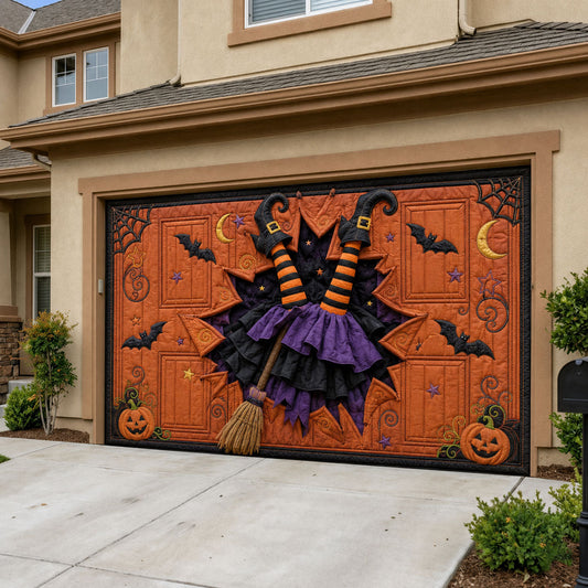 Witch Crash Landing Garage Door Banner GFTOHNL2110
