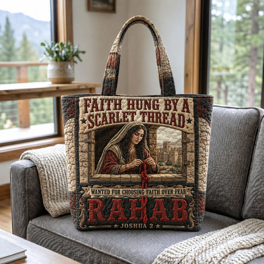 Rahab Redemption Joshua 2 Quilted Tote Bag GFTOHNL2145