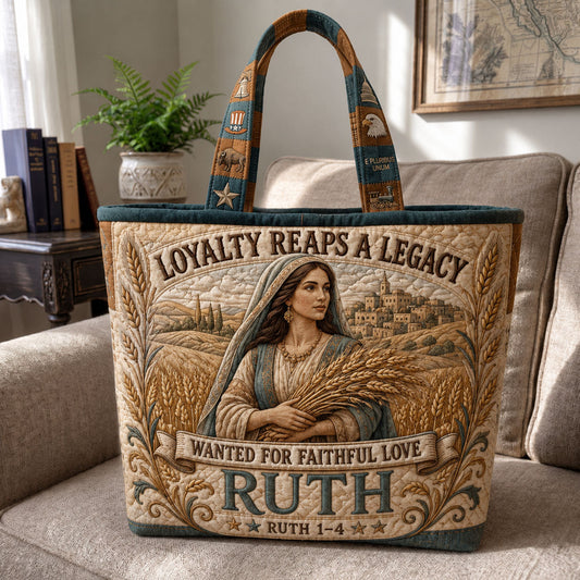 Ruth 1-4 Devotion Quilted Tote Bag GFTOHNL2146