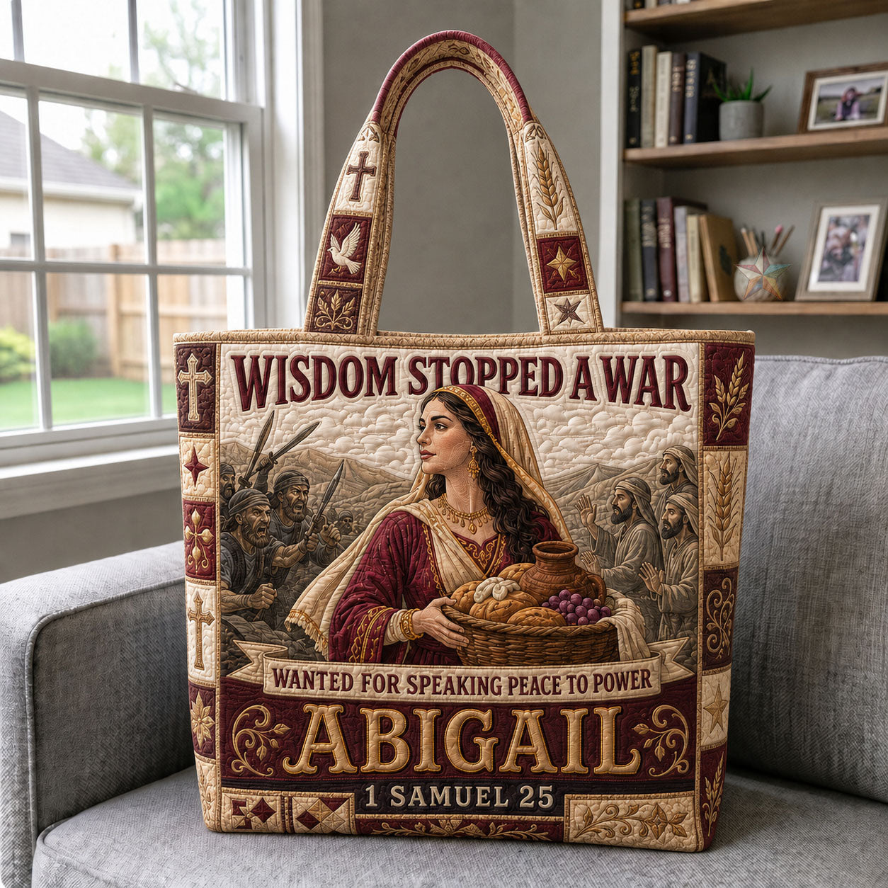 Abigail Wisdom 1 Samuel 25 Quilted Tote Bag GFTOHNL2148