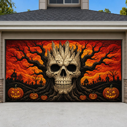 Infernal Skull Tree Garage Door Banner GFTOHNL2150