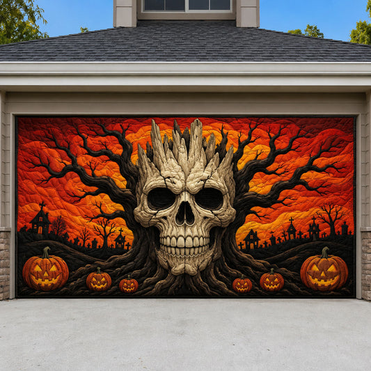 Infernal Skull Tree Garage Door Banner GFTOHNL2150