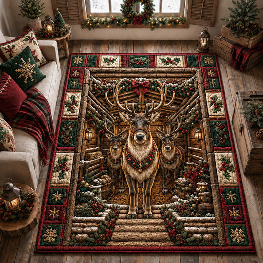 Guardians Of The Christmas Stable Area Rug GFTOHNL2193