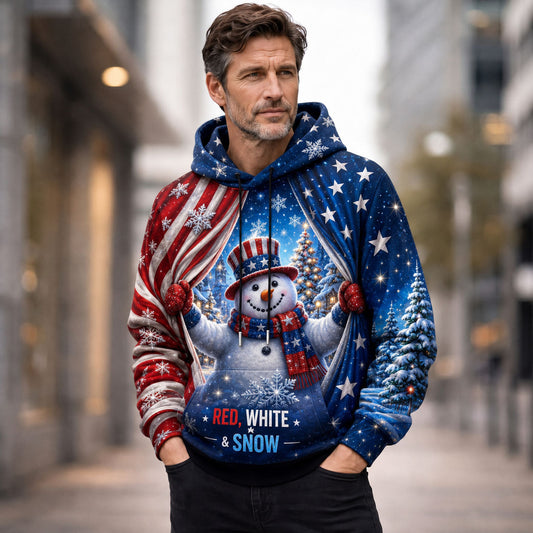 Red White And Snow Hoodie GFTOHNL2259