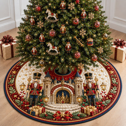 Royal Nutcracker Castle Entrance Quilted Tree Skirt GFTOHNL2299