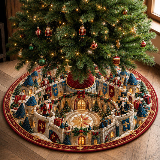 Nutcracker Royal Courtyard Quilted Tree Skirt GFTOHNL2304