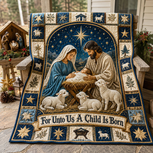 Bethlehem Light Of The World Quilted Blanket GFTOHNL2312