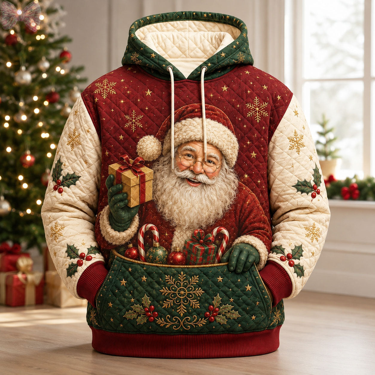 Santa Pocket Of Joy Hoodie GFTOHNL2355
