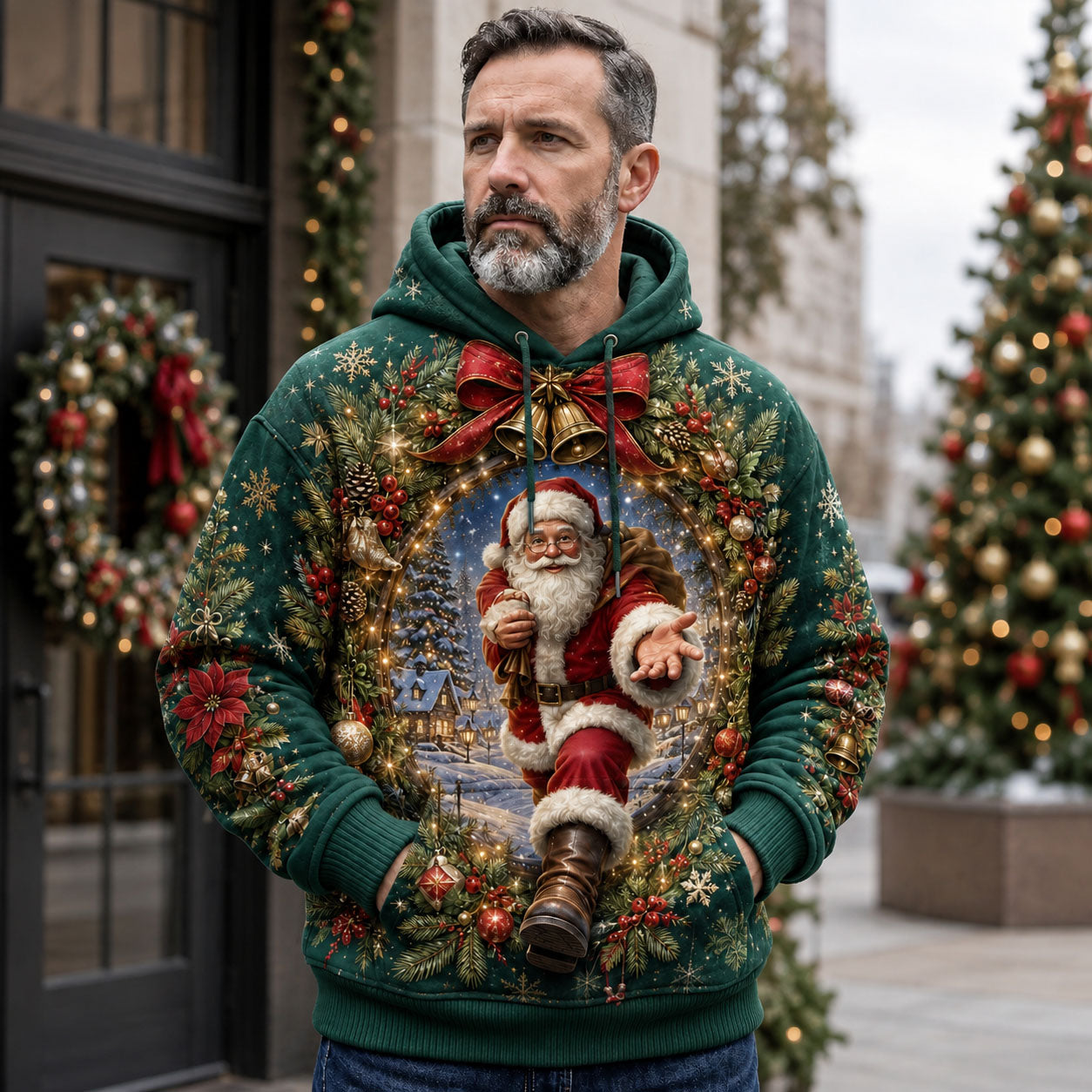 Christmas Wreath Arrival Hoodie GFTOHNL2358