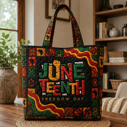 Freedom Day Juneteenth Quilted Tote Bag GFTOHNL236