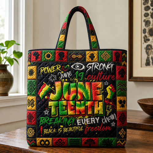 Juneteenth Freedom Quilted Tote Bag GFTOHNL237